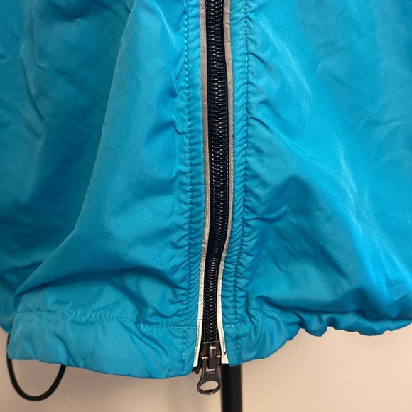 Nike Medium Light Blue Windbreaker w/ Double Zipper and Two Zip Pockets - Picture 6 of 13